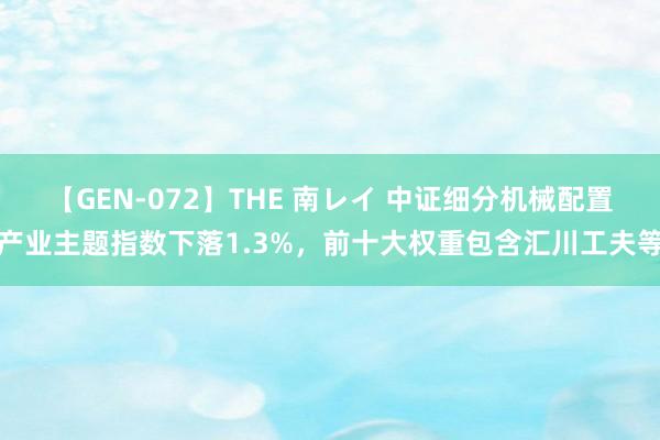 【GEN-072】THE 南レイ 中证细分机械配置产业主题指数下落1.3%，前十大权重包含汇川工夫等