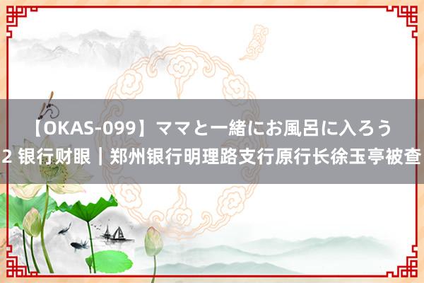 【OKAS-099】ママと一緒にお風呂に入ろう 2 银行财眼｜郑州银行明理路支行原行长徐玉亭被查