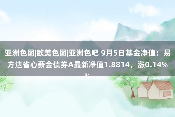 亚洲色图|欧美色图|亚洲色吧 9月5日基金净值：易方达省心薪金债券A最新净值1.8814，涨0.14%